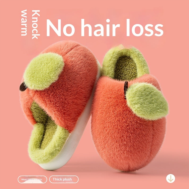 New Winter Chunky-soled Warm Plush Indoor Cotton Slippers