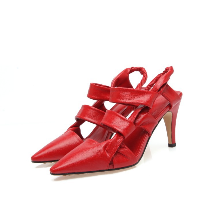 Baotou Sandals Stiletto Pointed Toe Fairy Wind Kelp Shoes