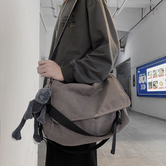Men's Fashion Simple Large Capacity Casual Shoulder Bag
