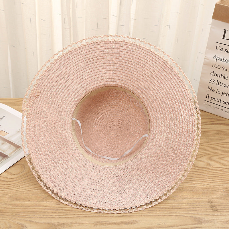 Women's Outdoor Travel Summer Shade Sun Protection Straw Hat