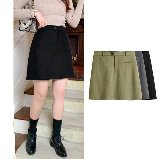 Sweet High Waisted Skirt Women's Plus Size Spring Casual