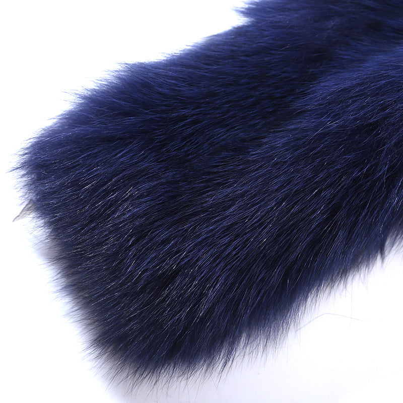 Fox Fur Men's Faux Fur Coat Turn Collar Tide Casual Men's Clothing