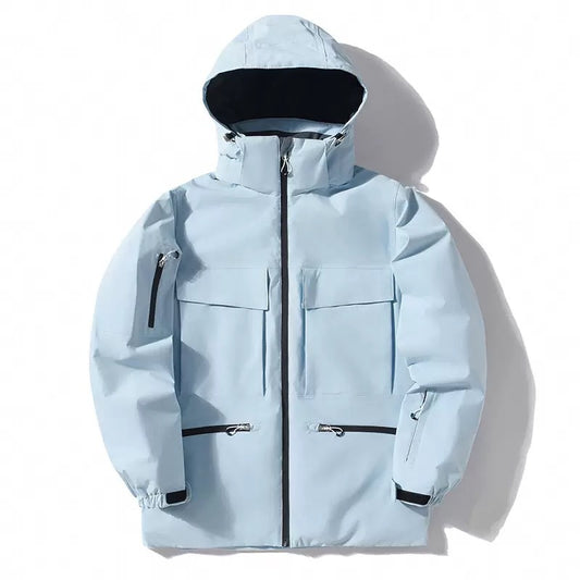 New Ski Suit Men's Winter Thicken Thermal Hooded Jacket