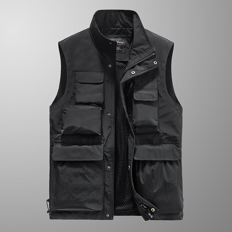 Multi-pocket Men's Vest Outdoor Sports Fishing