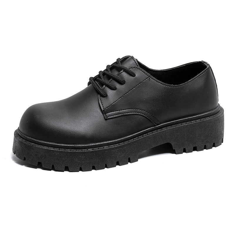 Niche British Casual Men's Shoes Thick Bottom Increased