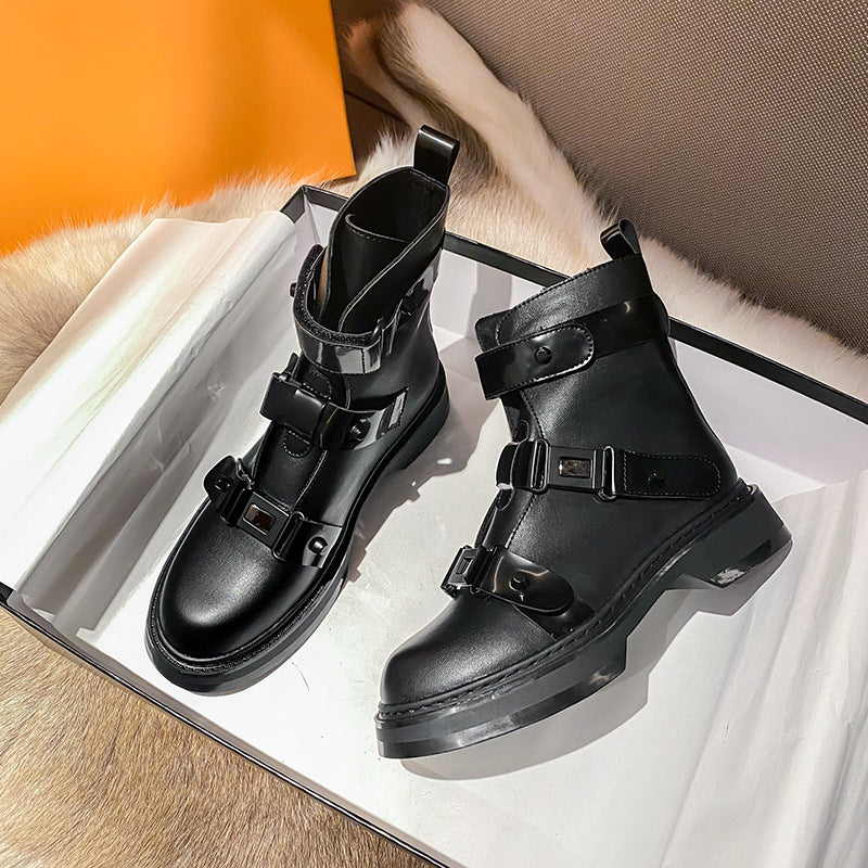 Yard Thick Heel All Match Motorcycle Martin Boots