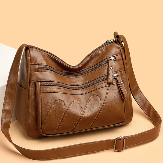 Women's Soft Leather Backpack Bag Large Capacity Shoulder Messenger Bag Women's Shoulder Bag
