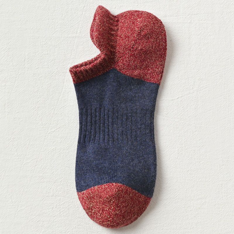 Sweat-absorbing Breathable Autumn And Winter Cotton Boat Socks