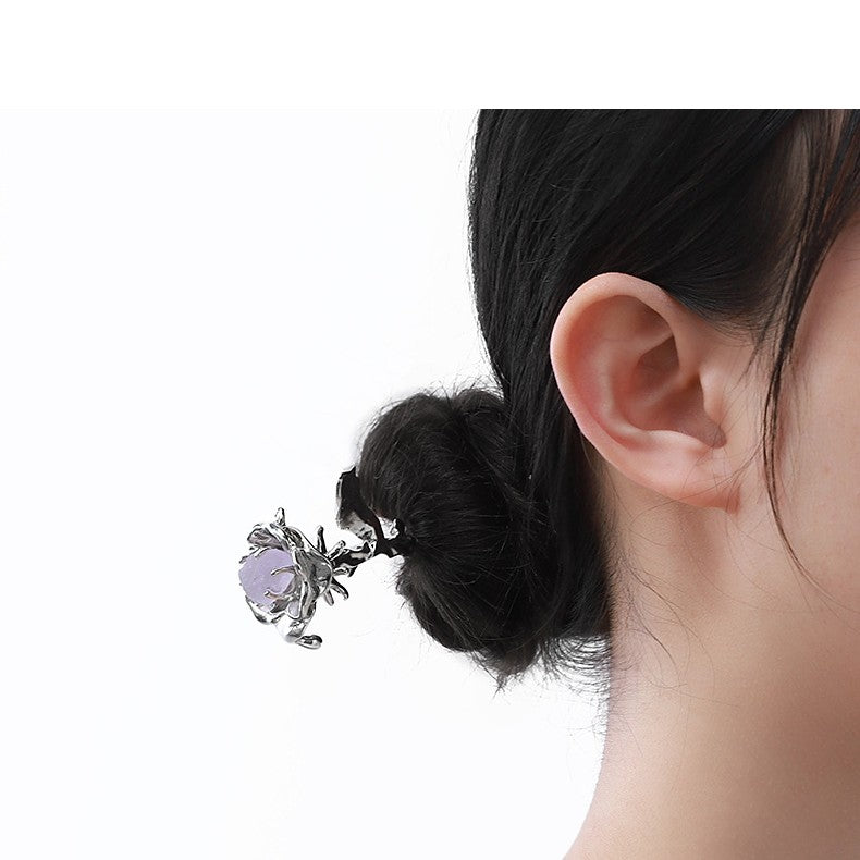 Resin Light Luxury High-grade Metal Hairpin