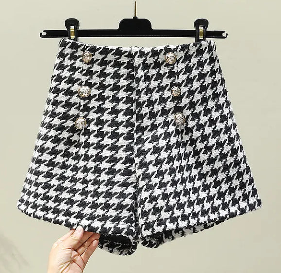 Fashionable All-match Slimming Woolen Wide-leg Pants