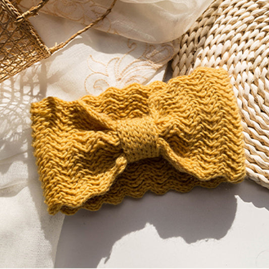 Outgoing Wool Hairband Retro Wide Brim