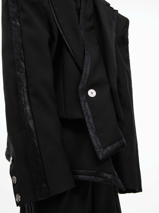 Irregular Fake Two-piece Suit Jacket