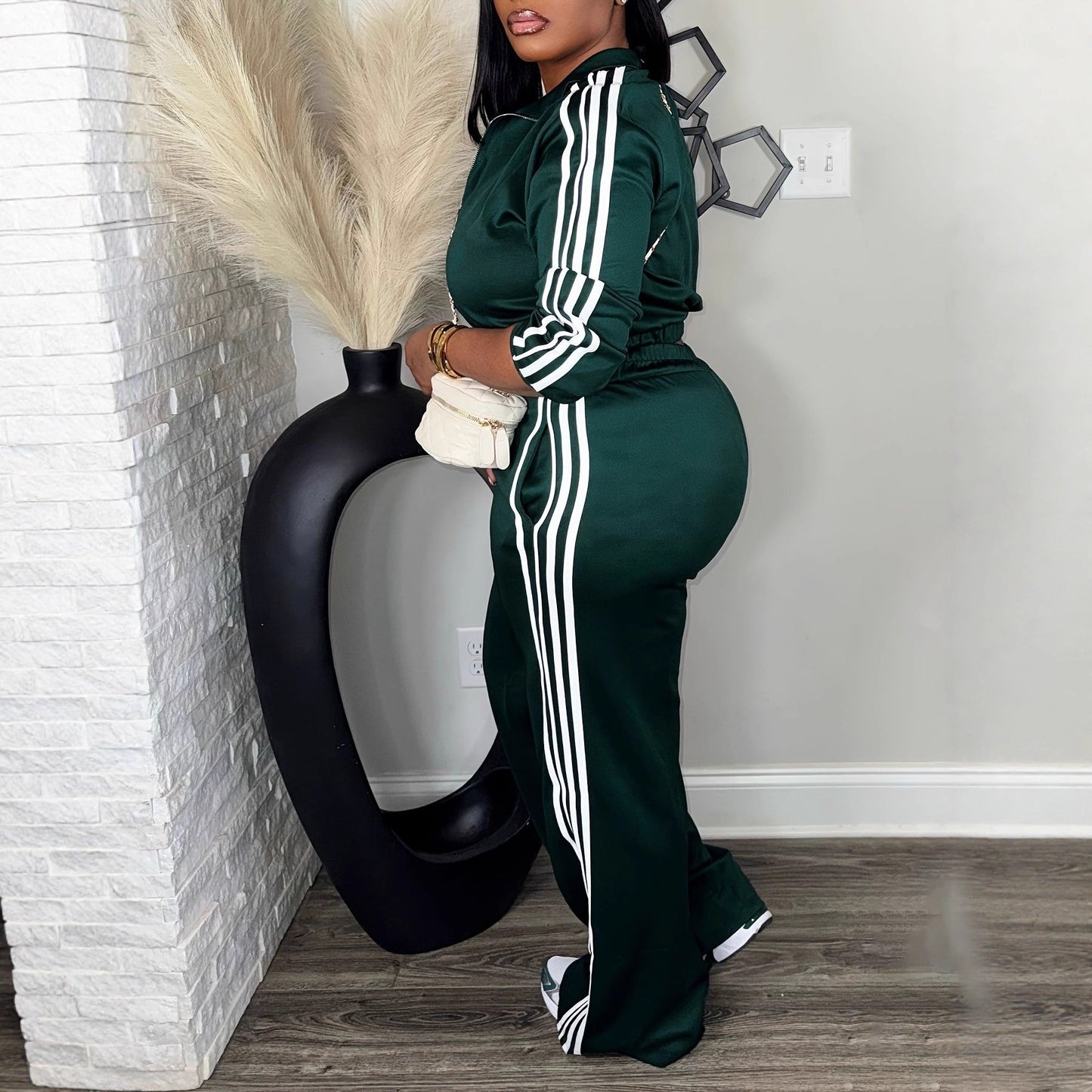 Stylish And Fashionable Women's Casual Two-piece Set