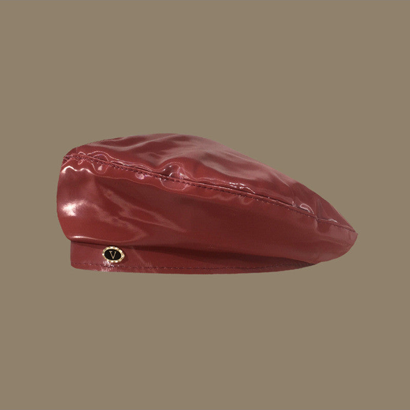 Bright Leather Berets For Children Art