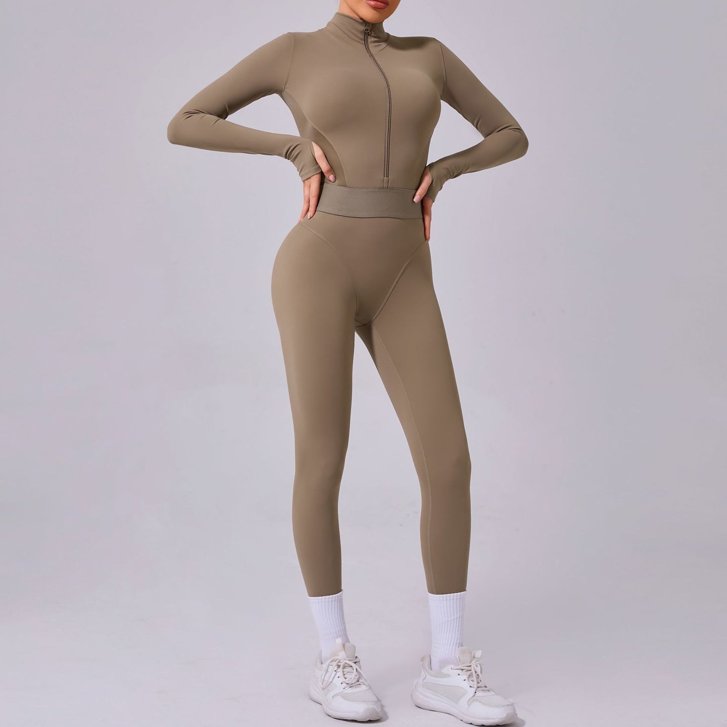 Women's Yoga Jumpsuit Tight Mesh On Both Sides