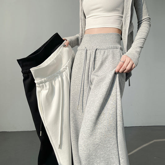 American-style Casual Slimming Straight-leg Wide-leg Pants