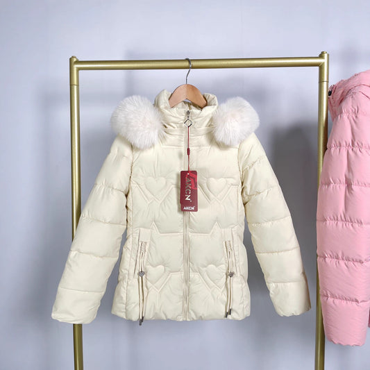 Fur Collar Fashionable Warm Jacket Women