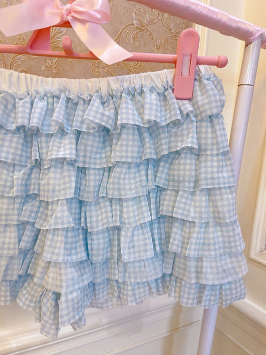 Ice Cream Lattice Multi-layer Cake Fungus Lace Mesh