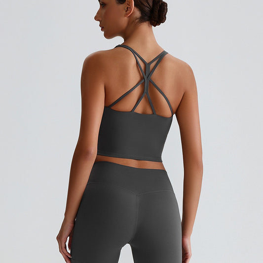 Cross Back Wear Running Yoga Bra