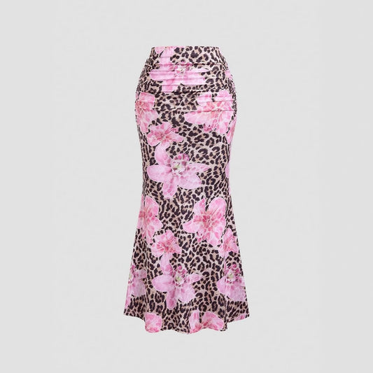 Line Skirt Leisure Vacation Long Women's Clothing
