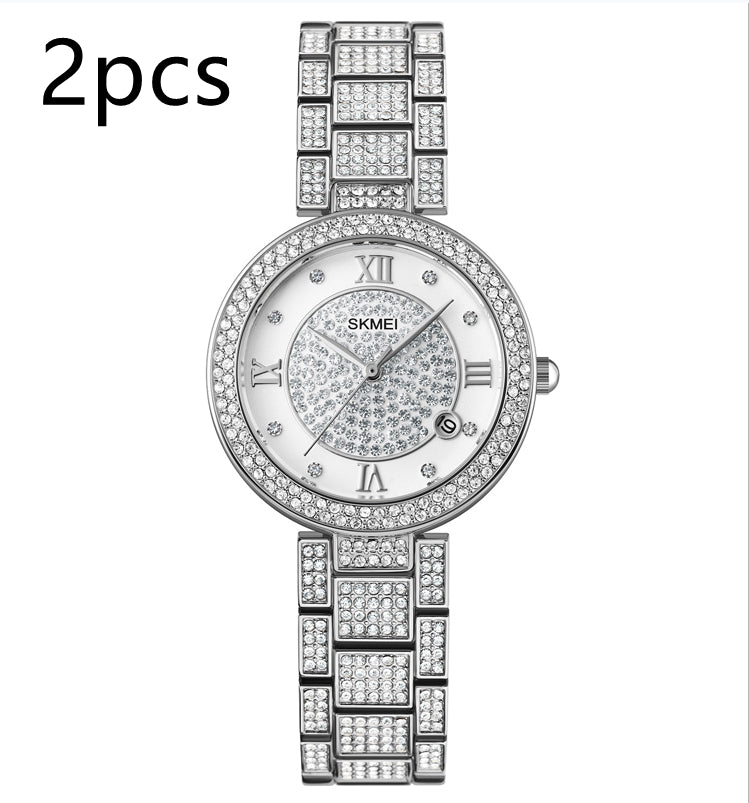 Gypsophila Diamond Shiny Rose Gold Quartz Watch
