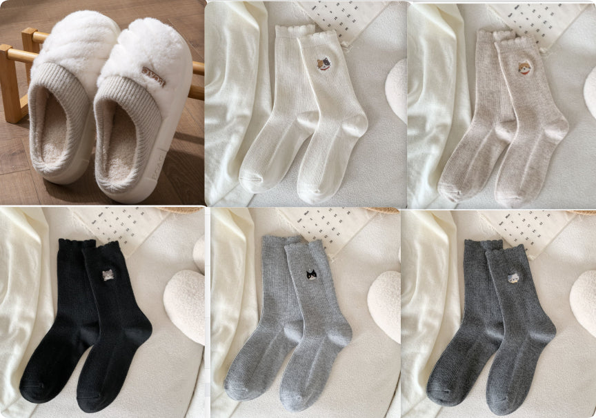 Women's Cotton Slippers Indoor Non-slip Thick-soled Cotton Slippers Cotton Slippers
