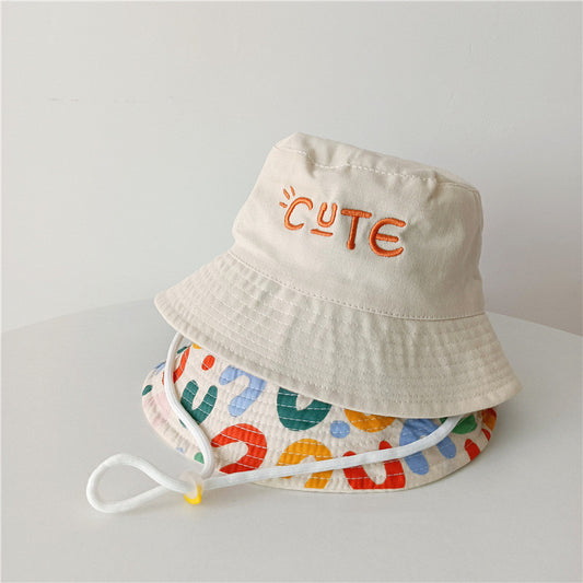 Letter Double Sided Printed Children's Cap