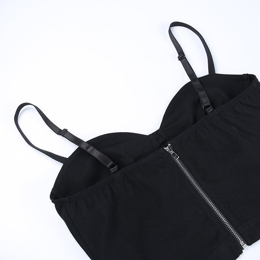 Women's Trendy Stud Metal Suspender Top
