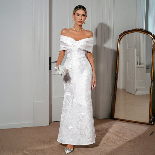 French-style Elegant Socialite-inspired Tube Dress For Women
