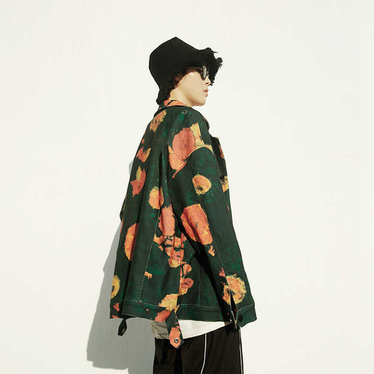 Couple Clothes Overalls Men's Denim Jacket