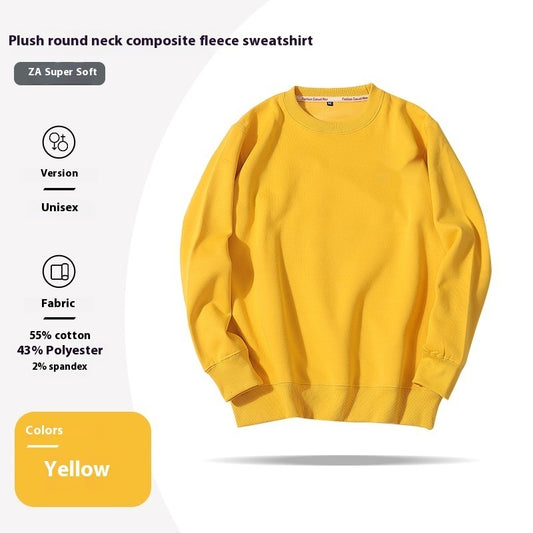Langærmet sweatshirt i printet velour