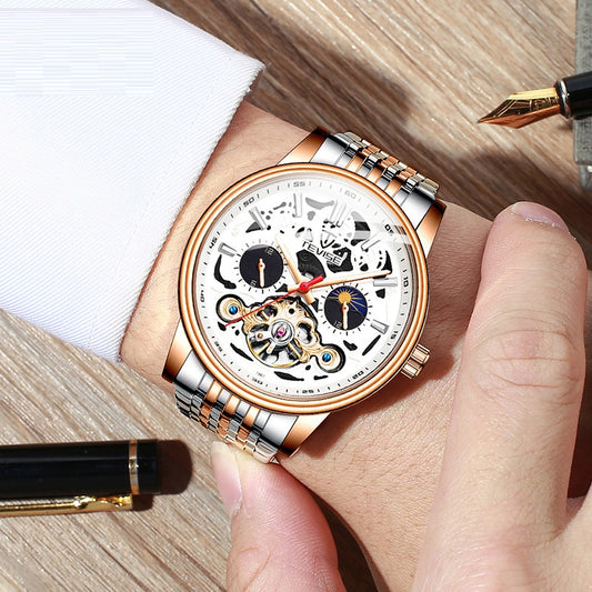 Fashion Tourbillon Waterproof Luminous Mechanical Watch