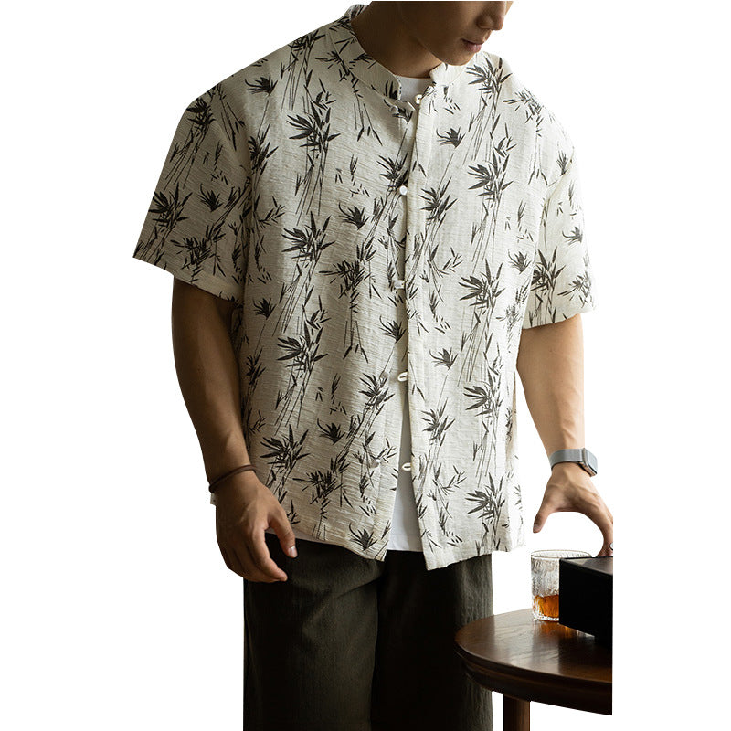 Breathable Ice Silk Cool Feeling Short-sleeved Casual T-shirt