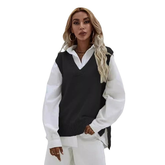 New Style Sleeveless Knitted Vest For Women
