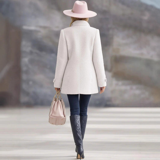 Womens New Fleece Fashionable Casual Zip-Up Jacket