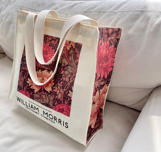Autumn And Winter Retro Printed Shoulder Canvas Bag
