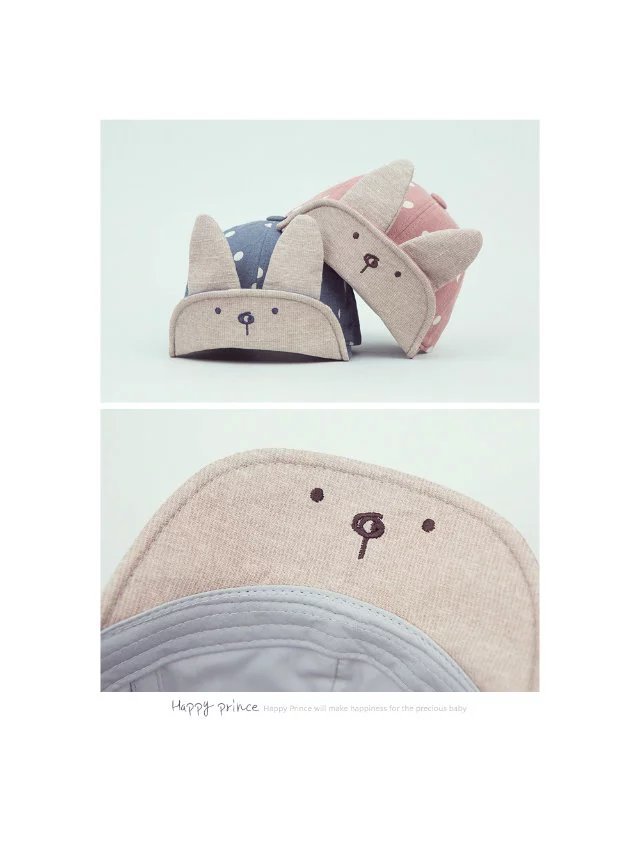 Cartoon Cute Bunny Soft Brim Baseball Hat
