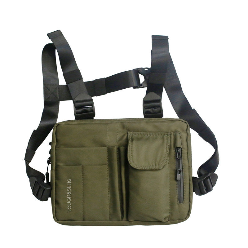 New Street Trend Men's And Women's Vest Bag Hip-hop Tactical Functional Backpack