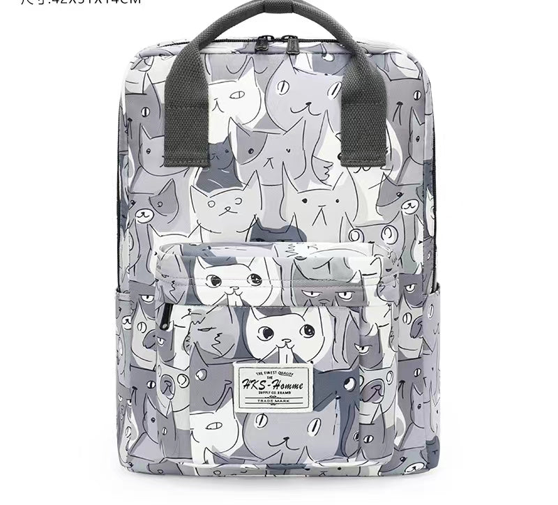 Printed Hand-carrying Female College High School Student Computer Large Capacity Travel Bag