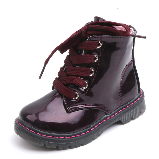 Boys And Girls Fashion Non-slip Beef Tendon Soft Bottom Boots