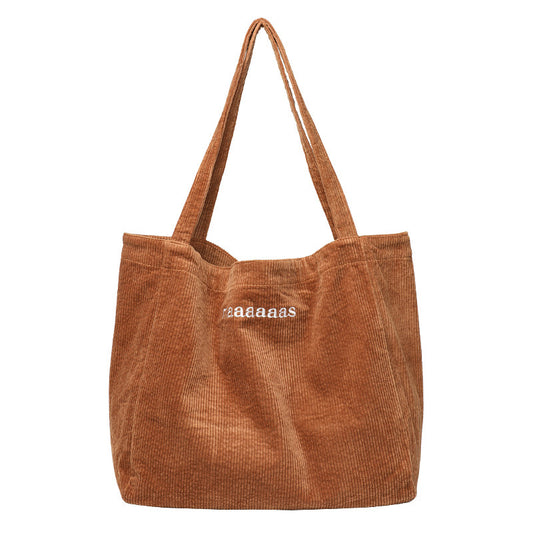 Net Red Fashion Corduroy Shoulder Bag