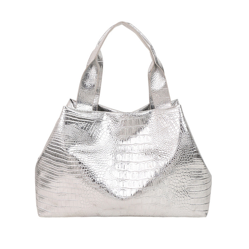 Texture Alligator Printed Handbag For Women