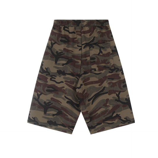 Summer Retro Love Letter Cropped Pants Loose Casual Wide-leg Shorts