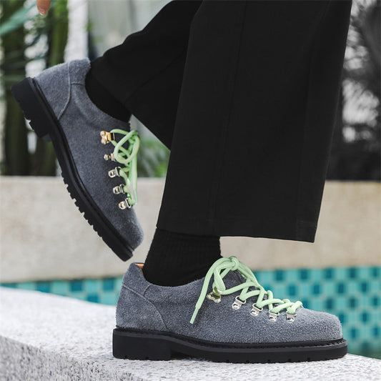 Heighten Casual Shoes British Style Retro Workwear