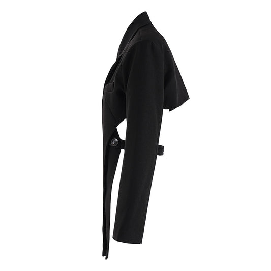 Hollow-out Midriff Two-piece Waist-tight Suit