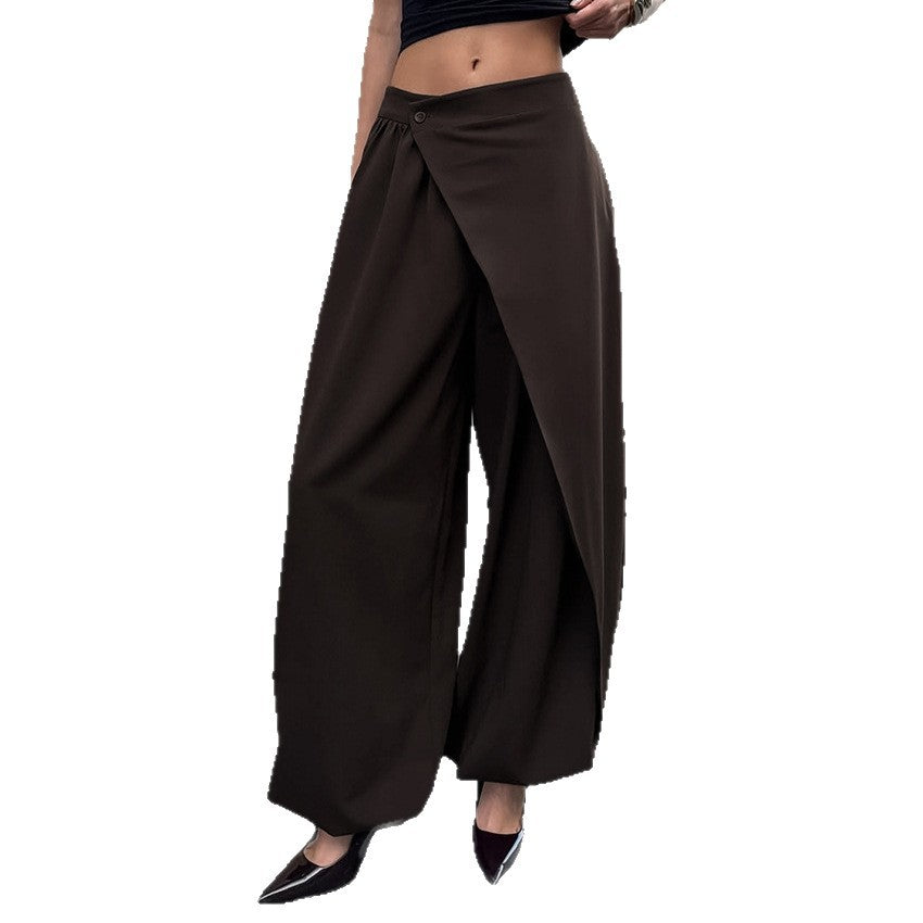 Fashion Casual Irregular Wide-leg Pants For Women