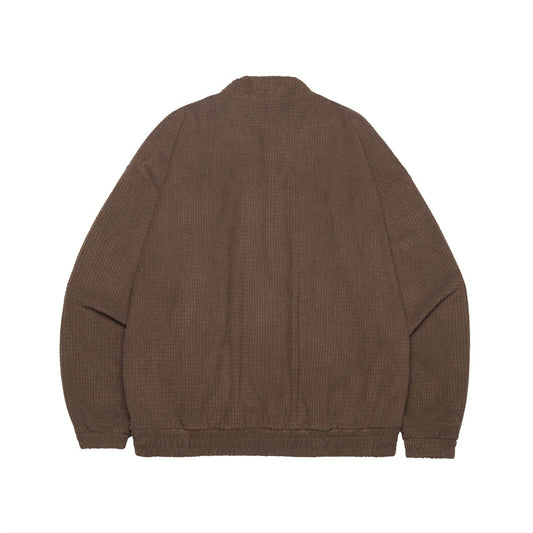 American High Street Half Zipper Drawstring Design Round Neck Sweater