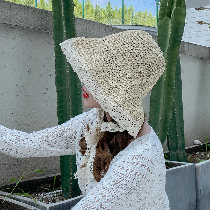 Women's Summer All Match Lace Big Brim Beach Hat