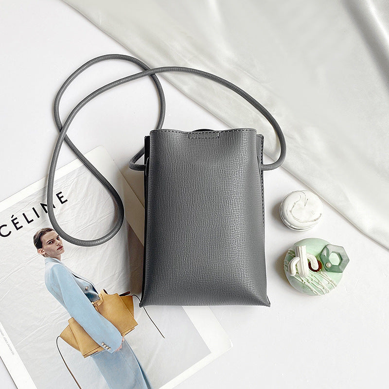 Newomen's Fashion Simple Korean Style Vertical Mobile Phone Bag