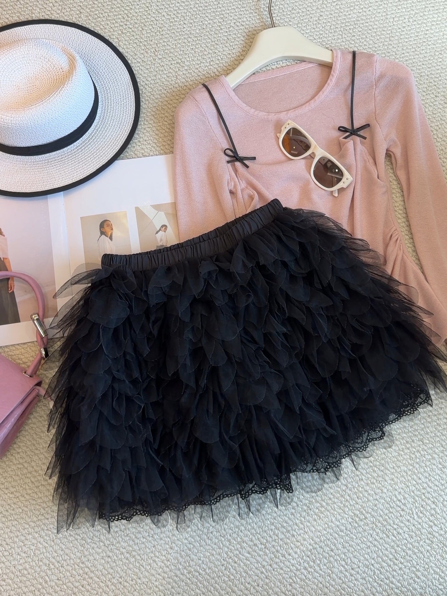 Multi-layer Ruffled Tutu Mesh Skirt For Women